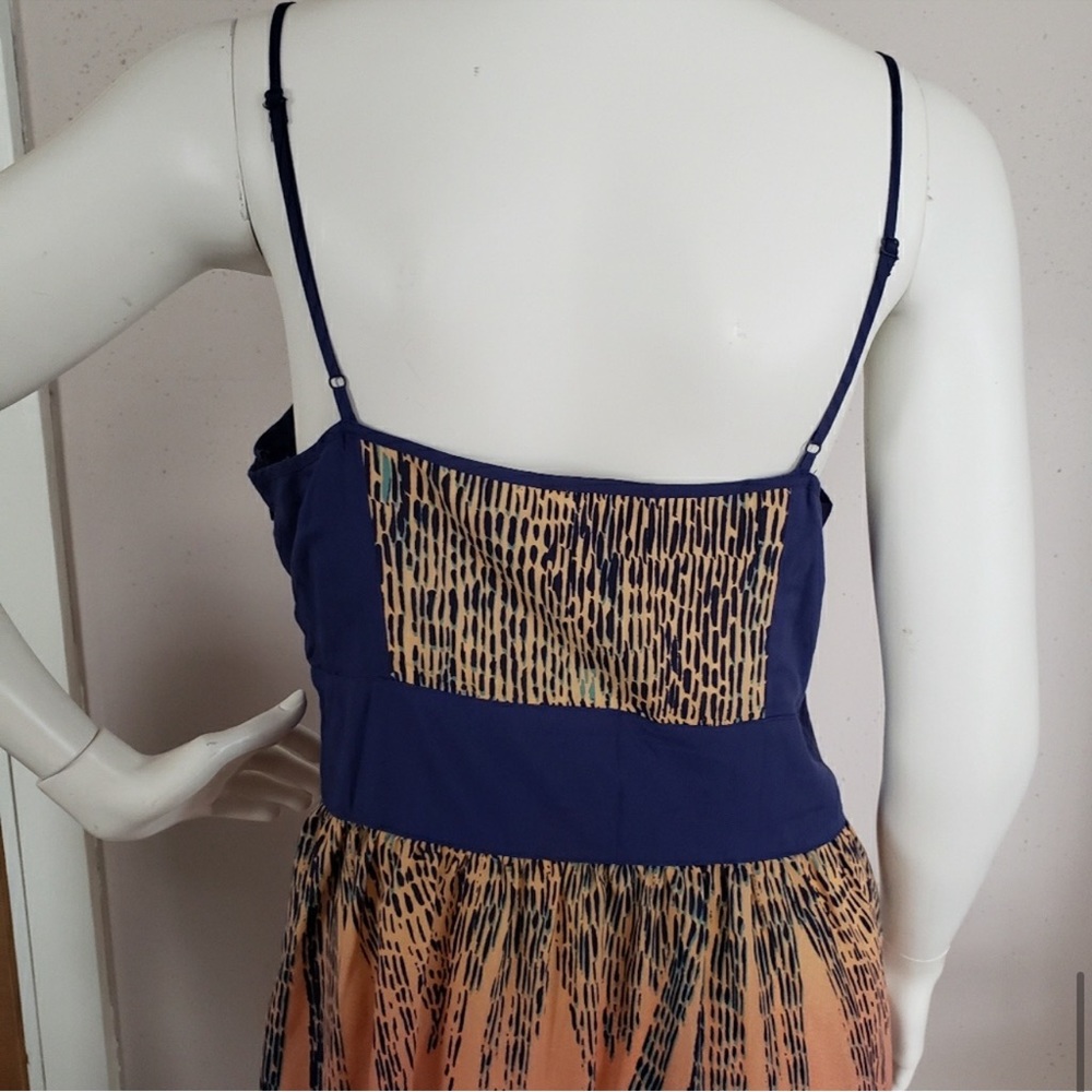 Urban Outfitters Ecotè Boho Ombré Spaghetti Strap Multicolored Mini Dress - Picture 7 of 16